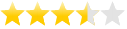 Sternebewertung von Gräfenstayn® 4er-Set Sitzkissen 40x40x8cm aus 100% Baumwolle (Bezug) mit Öko-Tex Siegel in vielen Farben, für Indoor und Outdoor mit dicker Polsterung (Grau)